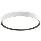 Large White-Black Essex Flushmount by Kuzco