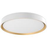 Large White-Gold Essex Flushmount by Kuzco
