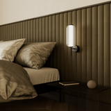 Elma Wall Sconce By Aromas Del Campo, Finish: Matte Black, Color: Striped Glass
