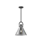 Emerson Pendant Light By Alora Mood - Small, Matte Black/Smoked
