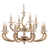 Esbelta 1730/8+4 Chandelier by Pedret, Finish: Chrome, Antique, Gold, , | Casa Di Luce Lighting