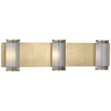 Esfera Bath Bar By Visual Comfort Model, Number Of Lights: 3 Light, Finish: Natural Brass