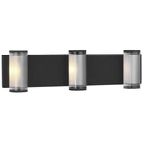 Esfera Bath Bar By Visual Comfort Model, Number Of Lights: 3 Light, Finish: Nightshade Black