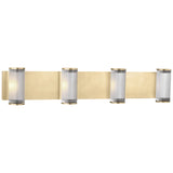 Esfera Bath Bar By Visual Comfort Model, Number Of Lights: 4 Light, Finish: Natural Brass