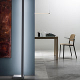 Anthracite Pivot LED Floor Lamp in Living Room