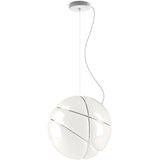 Armila F50 Pendant Lamp by Fabbian, Finish: Chrome Rings, , | Casa Di Luce Lighting
