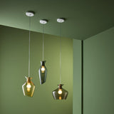 Malvasia 1 Mini Pendant by Fabbian, Color: White, Green, Amber, Smoked, , | Casa Di Luce Lighting