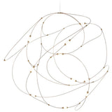 Small Brass/Bronze Flock of Light Suspension by Moooi