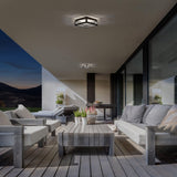 Black Hawthorne Outdoor Ceiling Light by W.A.C. Lighting