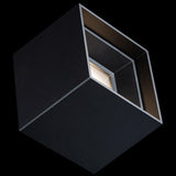 Black Downtown Square Outdoor Ceiling Mount by W.A.C. Lighting