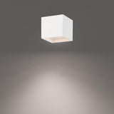 White Black Downtown Square Outdoor Ceiling Mount by W.A.C. Lighting