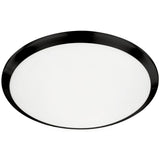 Small Black Malta Flushmount by Kuzco