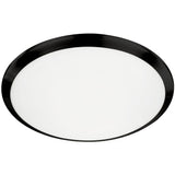 Large Black Malta Flushmount by Kuzco