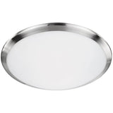 Large Brushed Nickel Malta Flushmount by Kuzco