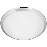 Small Chrome Malta Flushmount by Kuzco