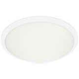 Large White Malta Flushmount by Kuzco