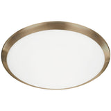 Large Vintage Brass Malta Flushmount by Kuzco