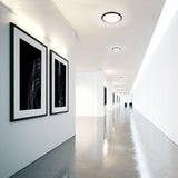 Black Malta Flushmount in Hallway