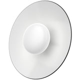 Black/White Cruz Semi Flushmount by Kuzco