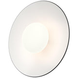 Black/White Cruz Semi Flushmount by Kuzco