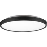 Large Black Brunswick Flushmount by Kuzco