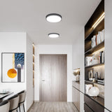 Matte Black Large Adelaide Ceiling Light in Living Room