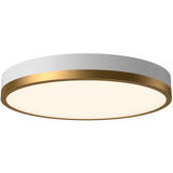 Aged Gold/White Large Adelaide Two Tone Ceiling Light by Alora