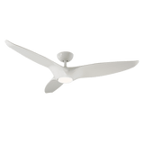 Morpheus III Ceiling Fan with Light by Modern Forms, Finish: White Glossy, Silver | Casa Di Luce Lighting