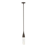 FRITZ MINI PENDANT BY HUBBARDTON FORGE, FINISH: BRONZE, CLEAR GLASS, Overall Height: Multiple | CASA DI LUCE LIGHTING