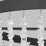 Small Dark Weathered Zinc Leon Chandelier