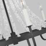 Medium Dark Weathered Zinc Leon Chandelier