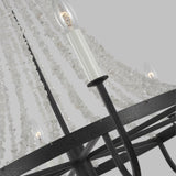 Large Dark Weathered Zinc Leon Chandelier