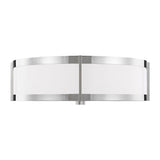 Flynn Flushmount by Lauren Ralph Lauren, Finish: Nickel Polished, Time Worn Brass, Size: Medium, Large, | Casa Di Luce Lighting