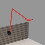 Focaccia Desk Lamp By Koncept, Finish: Matte Fire Red, Slatwall Mount