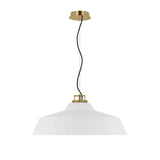 Forge Short Pendant By Visual Comfort Model, Size: Large, Finish: Matte White