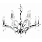 Forum 1708/8+4 Chandelier by Pedret, Finish: Chrome, Titanium, Antique, Gold, , | Casa Di Luce Lighting