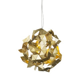 Fractal Cloud Pendant by Brand Van Egmond - Brass Grinded