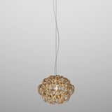 GIOGALI PENDANT LIGHT BY VISTOSI, SIZE 35 COLOR: AMBER, MATT BRONZE, , | CASA DI LUCE LIGHTING