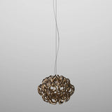 GIOGALI PENDANT LIGHT, BY VISTOSI, SIZE 35, COLOR: BRONZE, CHROM, , | CASA DI LUCE LIGHTING