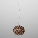 GIOGALI PENDANT LIGHT, BY VISTOSI, SIZE 35, COLOR: COPPER, CHROM, , | CASA DI LUCE LIGHTING