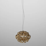 GIOGALI PENDANT LIGHT, BY VISTOSI, SIZE 35, COLOR: GOLD, CHROM, , | CASA DI LUCE LIGHTING