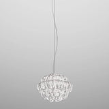 GIOGALI PENDANT LIGHT, BY VISTOSI, SIZE 35, COLOR: WHITE, CHROM, , | CASA DI LUCE LIGHTING