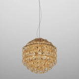 GIOGALI PENDANT LIGHT BY VISTOSI, SIZE 50, COLOR: AMBER, MATT BRONZE, , | CASA DI LUCE LIGHTING
