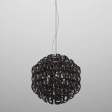 GIOGALI PENDANT LIGHT, BY VISTOSI, SIZE 50, COLOR: BLAK, CHROM, , | CASA DI LUCE LIGHTING