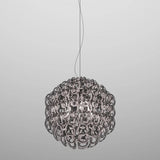 GIOGALI PENDANT LIGHT, BY VISTOSI, SIZE 50, COLOR: SMOKY, CHROM, , | CASA DI LUCE LIGHTING