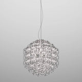 GIOGALI PENDANT LIGHT, BY VISTOSI, SIZE 50, COLOR: TRANSPARENT, CHROM, , | CASA DI LUCE LIGHTING