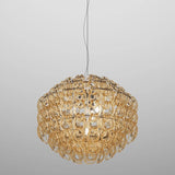 GIOGALI PENDANT LIGHT, BY VISTOSI, SIZE 65, COLOR: AMBER, CHROM, , | CASA DI LUCE LIGHTING