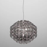 GIOGALI PENDANT LIGHT, BY VISTOSI, SIZE 65, COLOR: SMOKY, CHROM, , | CASA DI LUCE LIGHTING
