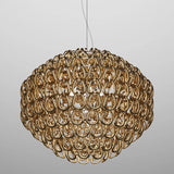 GIOGALI PENDANT LIGHT, BY VISTOSI, SIZE 85, COLOR: GOLD, CHROM, , | CASA DI LUCE LIGHTING