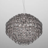 GIOGALI PENDANT LIGHT, BY VISTOSI, SIZE 85, COLOR: SMOKY, CHROM, , | CASA DI LUCE LIGHTING
